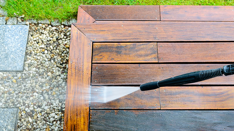 Power Washing Wood Decks